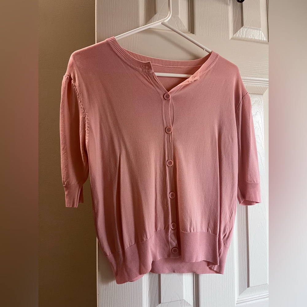 Coral Lightweight Cardigan